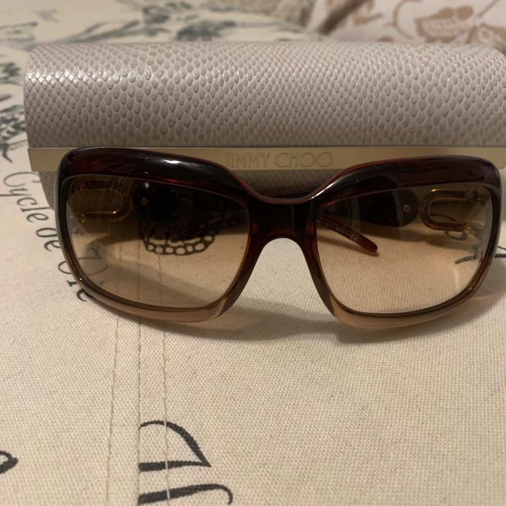 Jimmy Choo Tortoise Shell Sunglasses